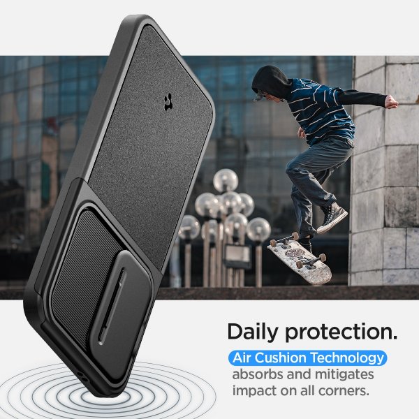 Spigen Samsung Galaxy S24 Cover Optik Armor Sort