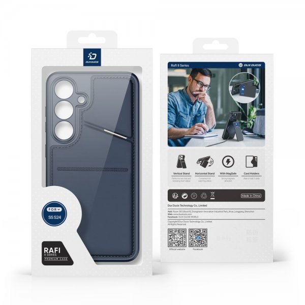Dux Ducis Samsung Galaxy S24 Cover Rafi II Series MagSafe Blå
