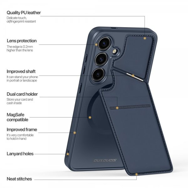 Dux Ducis Samsung Galaxy S24 Cover Rafi II Series MagSafe Blå