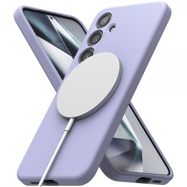 Ringke Samsung Galaxy S24 Cover Silikone Magnetisk Lavendel