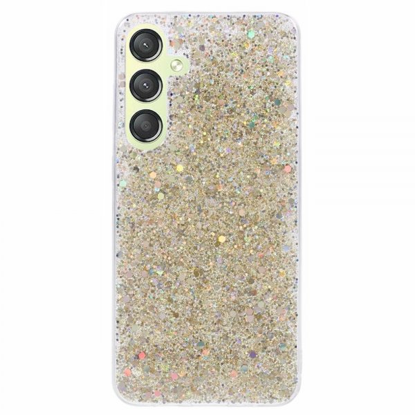 Nordic Covers Samsung Galaxy S24 Cover Sparkle Series Citrine Gold