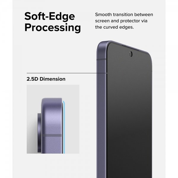 Ringke Samsung Galaxy S24 Skærmbeskyttelse Easy Slide Privacy 2-pak
