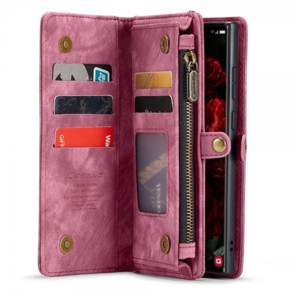 CaseMe Samsung Galaxy S24 Ultra Cover 008 Series Aftageligt Cover Rød