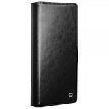 Qialino Samsung Galaxy S24 Ultra Etui Ægte læder Kortlomme Sort