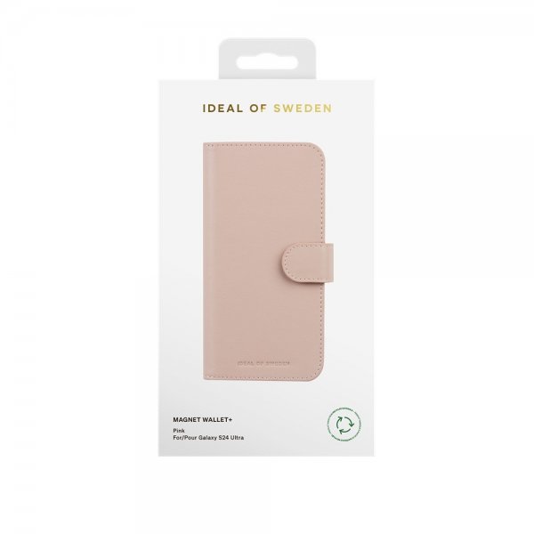 Ideal of Sweden Samsung Galaxy S24 Ultra Cover Magnet Wallet+ Rosa