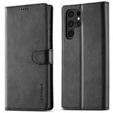 Lc.Imeeke Samsung Galaxy S24 Ultra Cover med Kortlomme og Standfunktion Sort