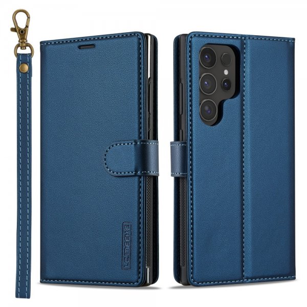 Lc.Imeeke Samsung Galaxy S24 Ultra Cover med aftageligt etui L2 Series MagSafe Blå