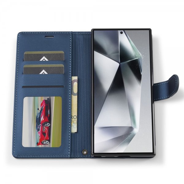 Lc.Imeeke Samsung Galaxy S24 Ultra Cover med aftageligt etui L2 Series MagSafe Blå
