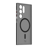 Rvelon Samsung Galaxy S24 Ultra Cover Bølget MagSafe Sort