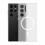 Samsung Galaxy S24 Ultra Cover Bølget MagSafe Transparent