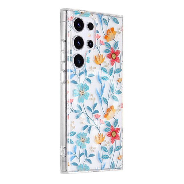 Samsung Galaxy S24 Ultra Cover Blomstermønster MagSafe Grene