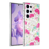 Samsung Galaxy S24 Ultra Cover Blomstermønster MagSafe Rød Grøn
