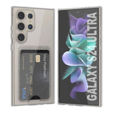 Rvelon Samsung Galaxy S24 Ultra Cover Kortholder Transparent