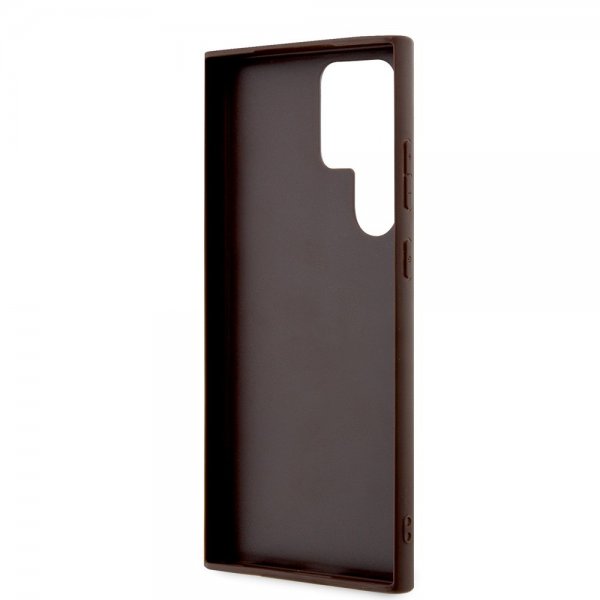 Guess Samsung Galaxy S24 Ultra Cover 4G Metal Logo Brun