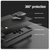Nillkin Samsung Galaxy S24 Ultra Cover CamShield Prop Leather Blå