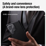 Nillkin Samsung Galaxy S24 Ultra Cover CamShield Prop Leather Blå