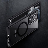 Samsung Galaxy S24 Ultra Cover Farvet Kant MagSafe Sort