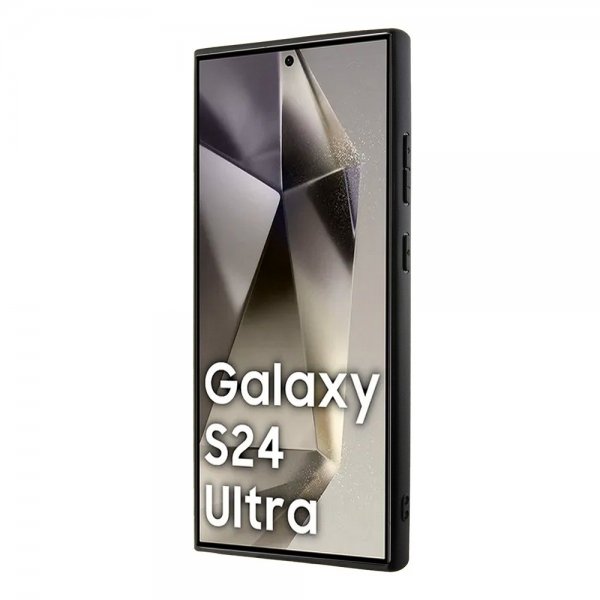 BMW Samsung Galaxy S24 Ultra Cover Ægte Læder Tekstureret Sort