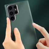 X-Level Samsung Galaxy S24 Ultra Cover Lædertekstur Grøn