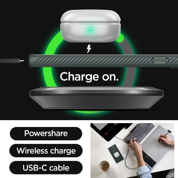 Spigen Samsung Galaxy S24 Ultra Cover Liquid Air Abyss Green