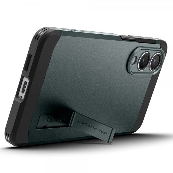 Spigen Samsung Galaxy S25 Edge Cover Tough Armor MagFit Abyss Green