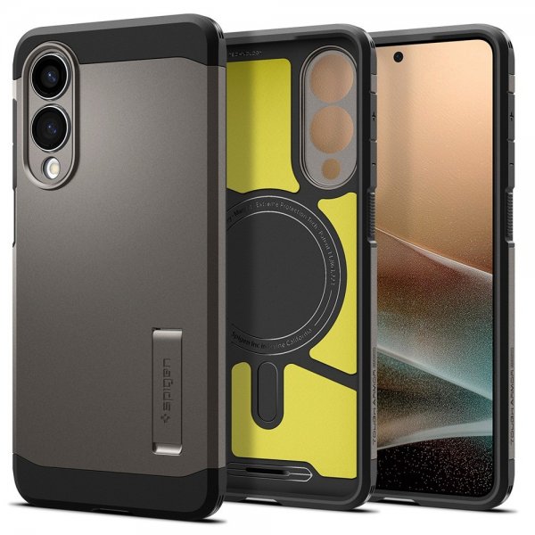 Spigen Samsung Galaxy S25 Edge Cover Tough Armor MagFit Gunmetal