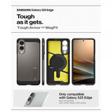 Spigen Samsung Galaxy S25 Edge Cover Tough Armor MagFit Gunmetal