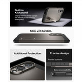 Spigen Samsung Galaxy S25 Edge Cover Tough Armor MagFit Gunmetal