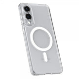 Spigen Samsung Galaxy S25 Edge Cover Ultra Hybrid MagFit Klar Hvid