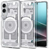 Spigen Samsung Galaxy S25 Edge Cover Ultra Hybrid Zero One MagFit Hvid