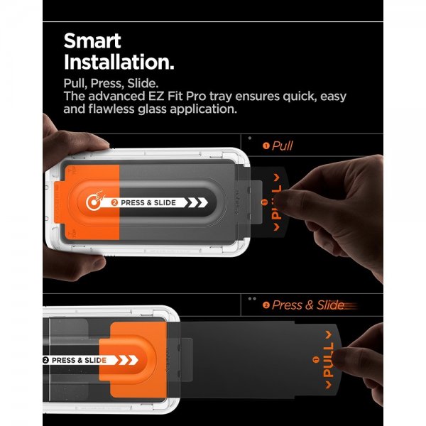 Spigen Samsung Galaxy S25 Edge Skærmbeskytter GLAS.tR EZ Fit Pro
