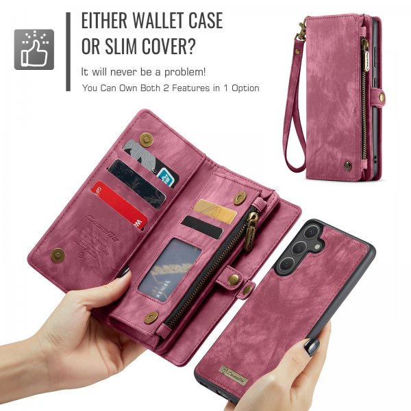 CaseMe Samsung Galaxy S25 FE Etui 008 Series Aftageligt Cover Rød
