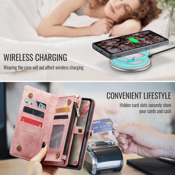 CaseMe Samsung Galaxy S25 FE Etui 008 Series Aftageligt Cover Rosa