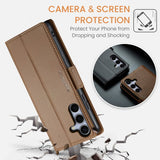 CaseMe Samsung Galaxy S25 FE Etui 023 Series Brun