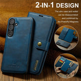 Dg.Ming Samsung Galaxy S25 FE Etui med Aftagelig Skal Blå