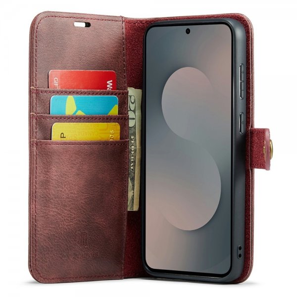 Dg.Ming Samsung Galaxy S25 FE Etui med Aftagelig Skal Rød