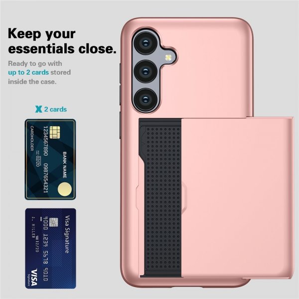 Samsung Galaxy S25 FE Cover Card Slide Mørkeblå