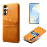 Samsung Galaxy S25 FE Cover med to Kortlommer Lysebrun