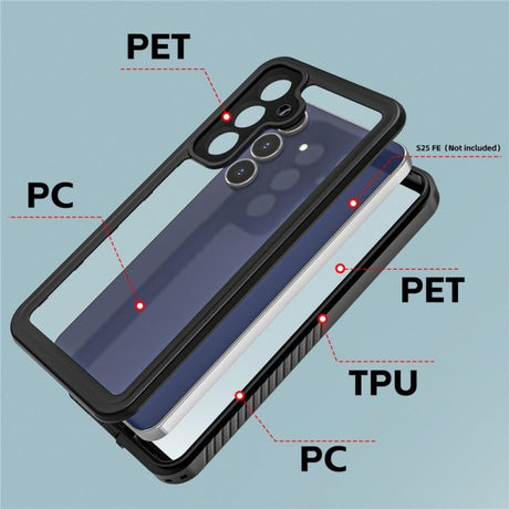 Redpepper Samsung Galaxy S25 FE Cover Vandtæt IP68 Sort