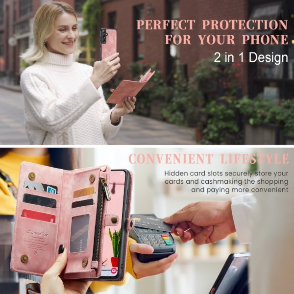 CaseMe Samsung Galaxy S25 Etui 008 Series Aftageligt Cover Rosa