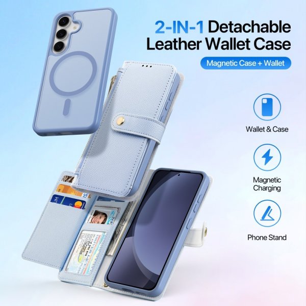 Dux Ducis Samsung Galaxy S25 Etui 2-i-1 Lawa Series MagSafe Blå
