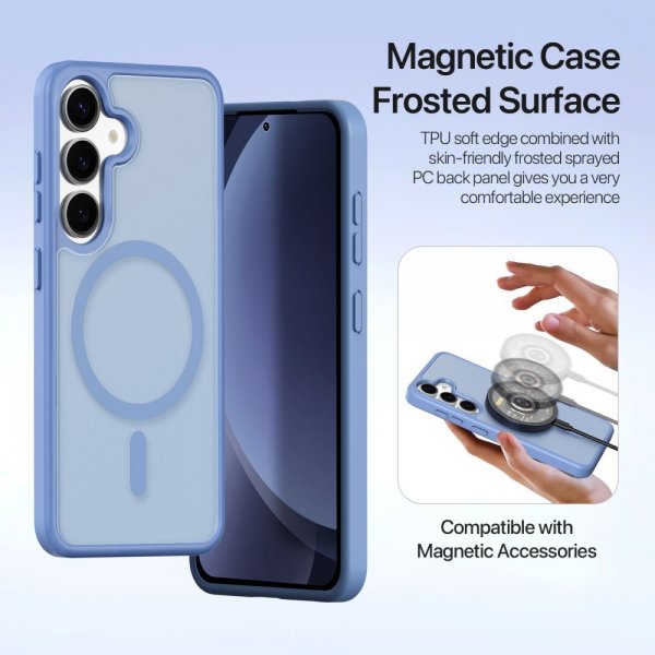 Dux Ducis Samsung Galaxy S25 Etui 2-i-1 Lawa Series MagSafe Blå