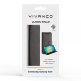 Vivanco Samsung Galaxy S25 Etui Classic Wallet Sort