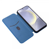 Samsung Galaxy S25 Cover Kulfibertekstur Blå