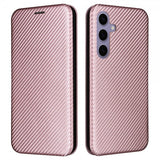 Samsung Galaxy S25 Cover Kulfibertekstur Rosaguld