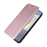 Samsung Galaxy S25 Cover Kulfibertekstur Rosaguld