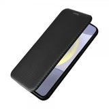 Samsung Galaxy S25 Cover Kulfibertekstur Sort