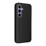 Samsung Galaxy S25 Cover Kulfibertekstur Sort