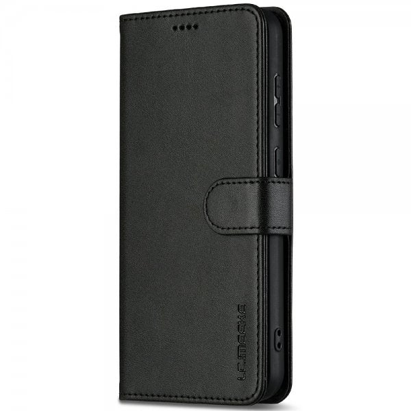 Lc.Imeeke Samsung Galaxy S25 Cover med Kortrum Kickstand Sort