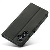 Lc.Imeeke Samsung Galaxy S25 Cover med Kortrum Kickstand Sort